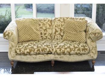 C.R. Lane Fabric Sofa With Nailhead Trim 82 X 41 X 38