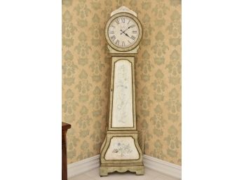 Howard Miller Paint Decorated Camille Round Face Grandfather Clock