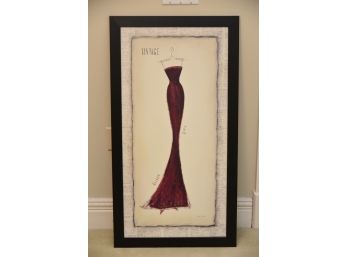 Divine Silhouette By Emily Adams Matted And Framed