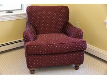 Lexington Furniture Burgundy And White Accent Chair