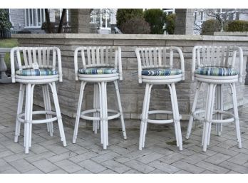 Set Of Outdoor Patio Barstools Set Of 4 - 19 X 16 X 40 (Seat Height 32')