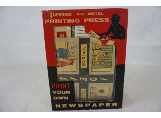 Vintage Superior All Metal Printing Press 'cub' No. 8401