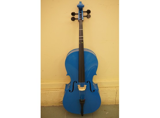 Blue Starters Cello With Carrying Case 47x16x7