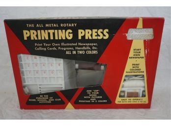 Vintage Print Shop Printing Press