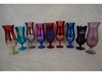Group Of Las Vegas Multi Colored Drinking Goblets
