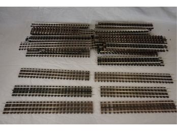Box Of Vintage Model Railroad 50 Small Track Pieces