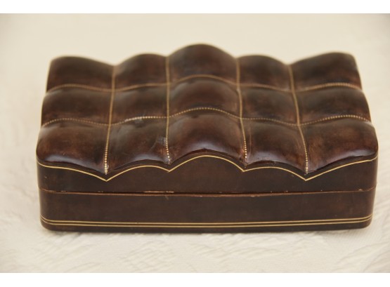 Leather Keepsake Box Made In Italy
