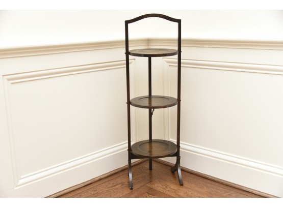Three Tier Wooden Fold-up Side Table
