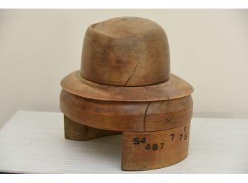 Antique Wooden Hat Mold Lot 7