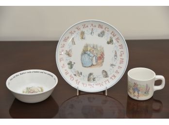 Vintage 'Peter Rabbit' Baby Plate Set
