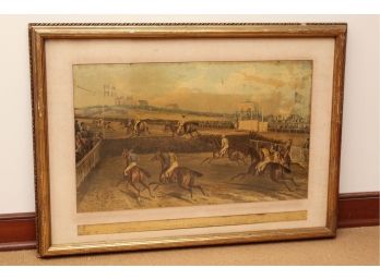 'The Liverpool Great National Steeplechase 1839' Antique Print Framed 24 X 33 (4 Of 4)