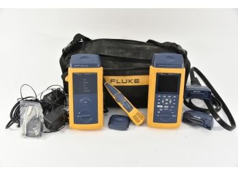Fluke Networks DSP-4300 Cable Analyzer With Case And Accessories
