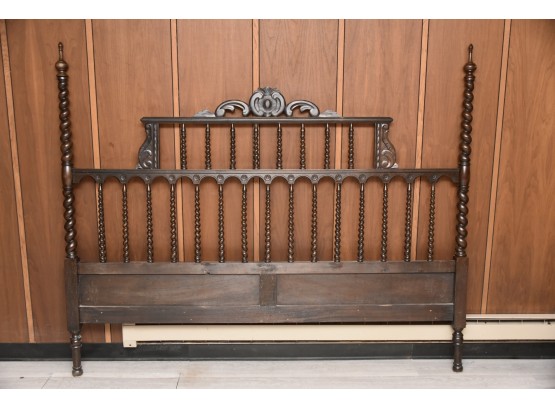 Ornate Hand Carved Imported From Portugal King Size Wood Headboard
