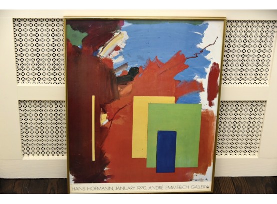 Hans Hofmann January 1970 Emmerich Gallery Framed Lithograph
