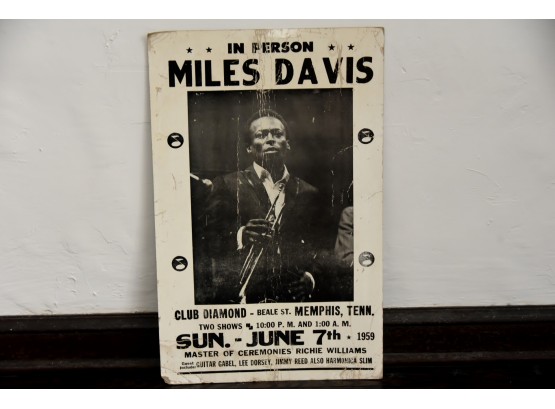 Vintage Miles Davis Concert Poster