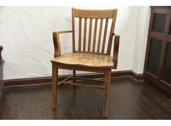 Vintage Allen Chair Corp. Wood Arm Chair