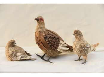 Quail & Pheasant Decorative Birds