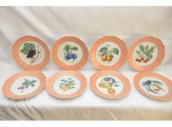 Set Of 8 Mottahedeh Plates (#3)