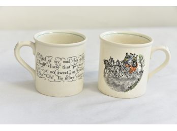 Pair Of Grays Pottery Mugs