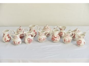 Williamsburg White & Red Pitcher Collection