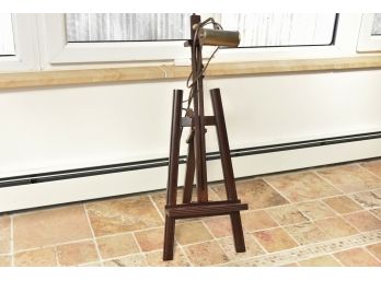 Lighted Wooden Easel
