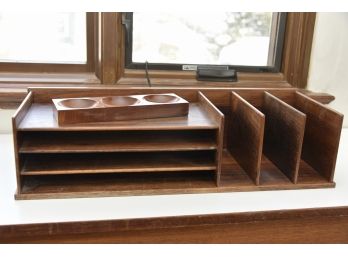 Wooden Office Shelf