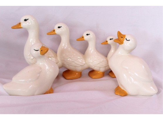 Set Of Ceramic Ducks