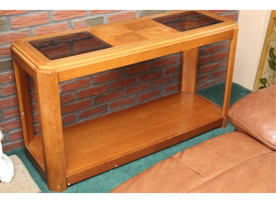 Console Table With Glass Inserts