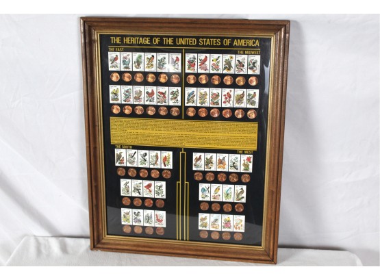 The Heritage Of The United States Of America Penny Collection Framed