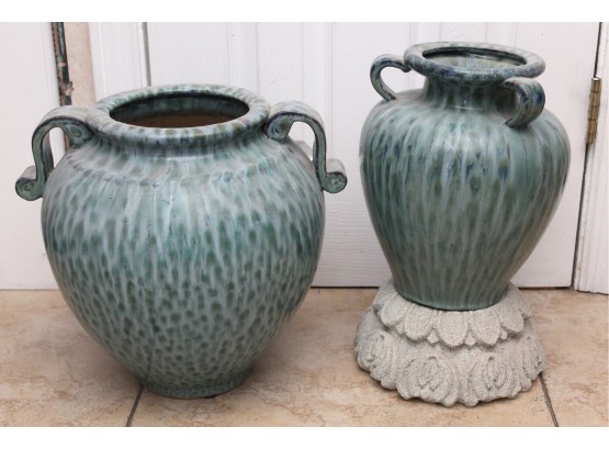 Large Handled Vases