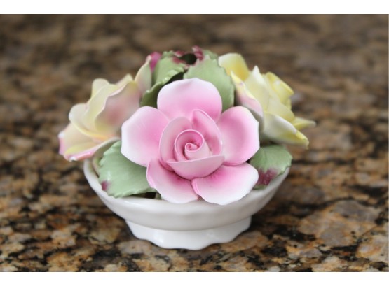 Miniature Porcelain Aynsley Flower Arrangement