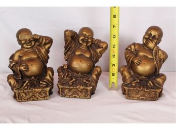 'See No Evil Hear No Evil Speak No Evil' Buddha Figurines