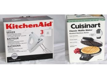 KitchenAid Mixer & Cuisinart Waffle Maker