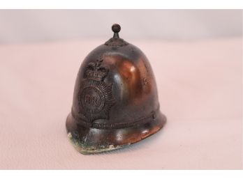 Vintage London ER Metropolitan Police Helmet Bell Figurine