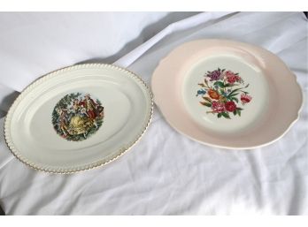 Limoges & Harker Pottery Trays