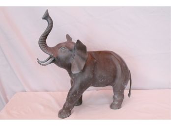 Large Metal Elephant Statue
