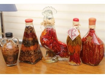 Decorative Vinegar Bottle Set