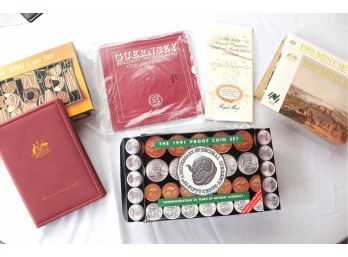 Proof Coin Sets 1988, 1989, 1990, 1991