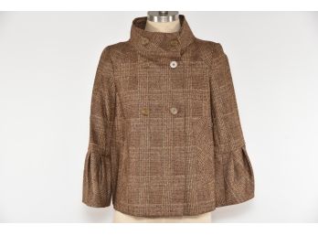 Doncaster Plaid Wool Jacket - Size 6 - MC152