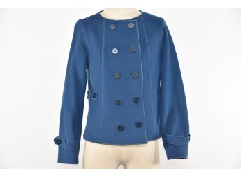 Doncaster Blue Wool Jacket - Size 6 - MC153
