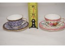 Set Of Four Petite Royal Worchester Fine Bone Cups And Saucers