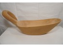 Pair Of Wooden Swan Bowls