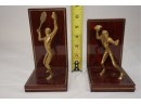 Pair Of Tennis And Football Bookends