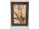Oil On Canvas 'cat In Tree' Signed