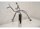 Balancing Metal Rider Figurine