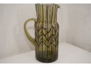 Leaded Glass Pitcher