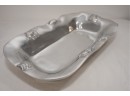 Pair Of Polished Metal Serving Trays