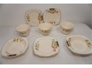 9 Piece Paden City Pottery Teacups Saucers And Bowls