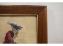 Pair Of Framed Victorian Era Man And Women Embroideries