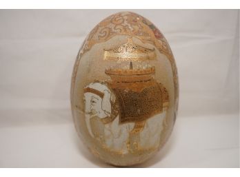 Indian Hand Painted Elephant Egg